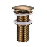 Caral open afvoerplug verlengd 5/4" geborsteld brons koper