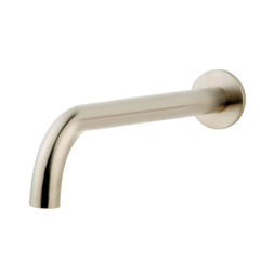 Baduitloop rond 30 cm 1/2'' geborsteld staal