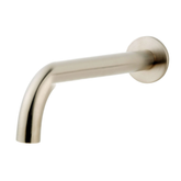 Caral baduitloop rond 25 cm 1/2'' geborsteld staal PVD