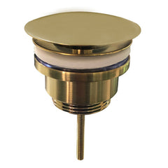 Caral open afvoerplug 5/4'' geborsteld messing