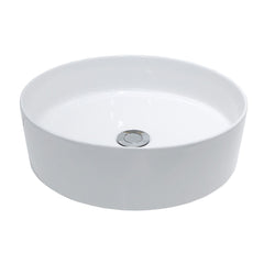 Wiesbaden Link waskom rond 40x12 cm keramiek mat wit