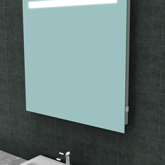 Tigris spiegel vierkant met LED en stopcontact 80 x 80 cm