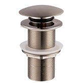 Caral clickwaste afvoerplug verlengd 5/4" geborsteld staal