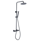 Twenty eco thermostatische regendoucheset opbouw rond mat zwart
