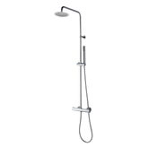 Caralda Eco thermostatische regendoucheset opbouw chroom