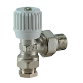 radiator-ventiel+adaptor 15mm 1/2 haaks vernikkeld