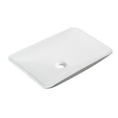 Karé waskom rechthoekig 58 x 36 x 11,5 cm keramiek glans wit