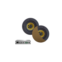 WIFI-AUDIOSYSTEEM (AIRPLAY + DLNA) 30 WATT, INCL RUMBA SPEAKERS BRUSHED BRONZE (116 MM), 230V/12V, LAN /WLAN