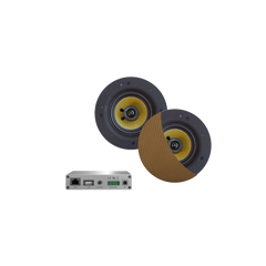WIFI-AUDIOSYSTEEM (AIRPLAY + DLNA) 30 WATT, INCL RUMBA SPEAKERS BRUSHED GOLD (116 MM), 230V/12V, LAN /WLAN