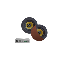 WIFI-AUDIOSYSTEEM (AIRPLAY + DLNA) 30 WATT, INCL RUMBA SPEAKERS BRUSHED COPPER (116 MM), 230V/12V, LAN /WLAN