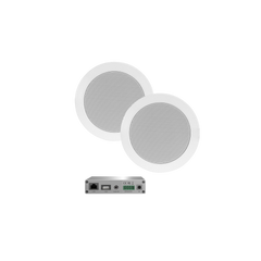 WIFI-AUDIOSYSTEEM (AIRPLAY + DLNA) 30 WATT, INCL TWIST SPEAKERS WIT (135 MM). 230V/12V, LAN / WLAN