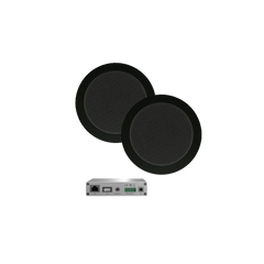 WIFI-AUDIOSYSTEEM (AIRPLAY + DLNA) 30 WATT, INCL TWIST SPEAKERS ZWART (135 MM). 230V/12V, LAN / WLAN