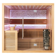 AWT Sauna E1102A Hemlock 220x200 9kW Cilindro