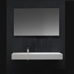 StoneArt Wastafel LP4512L wit 120x48 mat