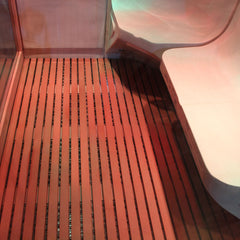 AWT Dampfsauna W200B red cedar 118x135 rechts