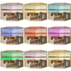 AWT Sauna B1102B Hemlock 200x170 9kW EOS BiO-Cubo