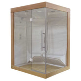 AWT Dampfsauna W200A rote Zeder 165x135 links