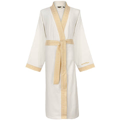 Aymando Dubai Badjas - Luxe kimono badjas - 100% katoen - gouden details