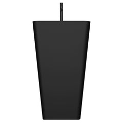 StoneArt Vrijstaand Wastafel LZ552 - mat zwart -50x51cm