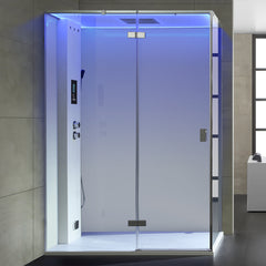 AWT Dampfdusche LD211F15 weiß 150x90 links