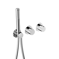 Hotbath Ace AC071EXT afbouwdeel voor inbouw thermostaat met 2-weg stop-omstel met handdouche/doucheslang - Chroom