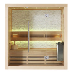 AWT Sauna E1103A Hemlock 180x105 4.5kW TheWall