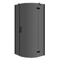 AWT Duschabtrennung LBR0906-B zwart 90x90 rechts