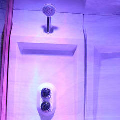 AWT Dampfsauna W200B rote Zeder 118x135 links