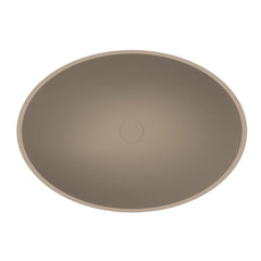 Arcqua Prince opbouw waskom ovaal 49x34 - Mat truffel