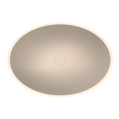 Arcqua Prince opbouw waskom ovaal 49x34 - Mat zand/beige