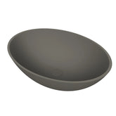 Arcqua Prince opbouw waskom ovaal 49x34 - Mat quartz grijs