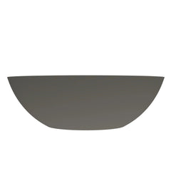 Arcqua Prince opbouw waskom ovaal 49x34 - Mat quartz grijs