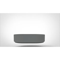 Arcqua Case waskom - 55x36cm - Ovaal - Cast marble Grijs Mat