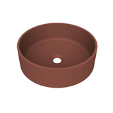 Arcqua Case waskom - rond - 40cm - mat terracotta