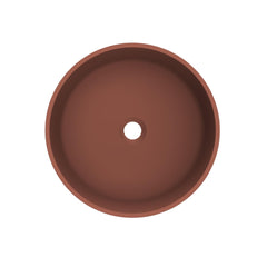 Arcqua Case waskom - rond - 40cm - mat terracotta