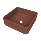 Arcqua Case waskom - vierkant - 37x37cm - mat terracotta