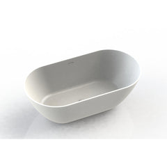 Arcqua Cusco vrijstaand ligbad 165x83x55cm cast marble Mat Wit