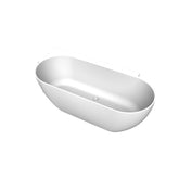 Arcqua Havana Halfvrijstaand Bad - 170x80cm - links - mat wit