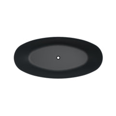 Arcqua Ica vrijstaand ligbad 170x80cm mat antraciet