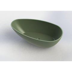 Arcqua Lima vrijstaand bad 170x86x54cm cast marble mat groen