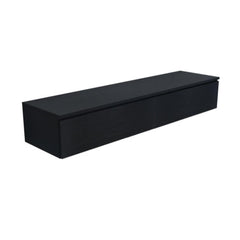 Arcqua Living Onderkast - 160x46x30cm - 2 lades - greeploos - gemelamineerd spaanplaat - oak black