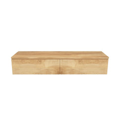 Arcqua Living Base Cabinet - 160x46x30cm - 2 drawers - handleless - melamine faced chipboard - oak natural