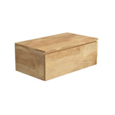 Arcqua Living Onderkast - 80x46x30cm - 1 lades - greeploos - gemelamineerd spaanplaat - oak natural