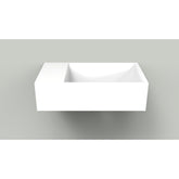 Arcqua Marble Free fontein - 40x22x12cm - zonder kraangat - wasbak rechts - glans wit