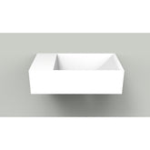 Arcqua Marble Free fontein - 40x22x12cm - zonder kraangat - wasbak rechts - mat wit OUTLETSTORE
