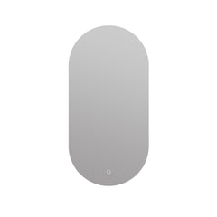 Arcqua Oval Spiegel - 40x80cm - ovaal - verticaal - backlight LED