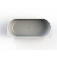 Arcqua Pinto half vrijstaand ligbad 160x70 glans wit