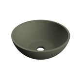 Arcqua Prince waskom 38cm cast marble mat groen