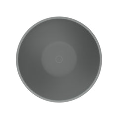 Arcqua Prince Waskom Opbouw - 38cm - rond - cast marble - mat grijs