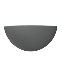 Arcqua Prince Waskom Opbouw - 38cm - rond - cast marble - mat grijs